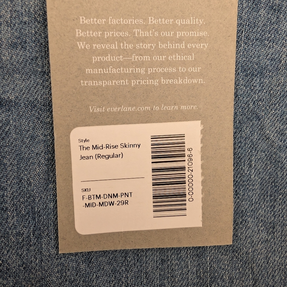 Everlane Mid Rise Jeans - Size 29 Regular - Picture 3 of 4